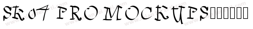 Sko4 PRO MOCKUPS字体转换